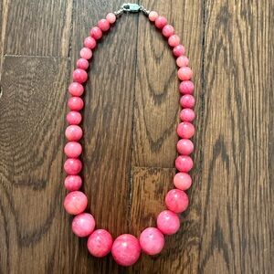Pink rhodochrosite Beaded Necklace